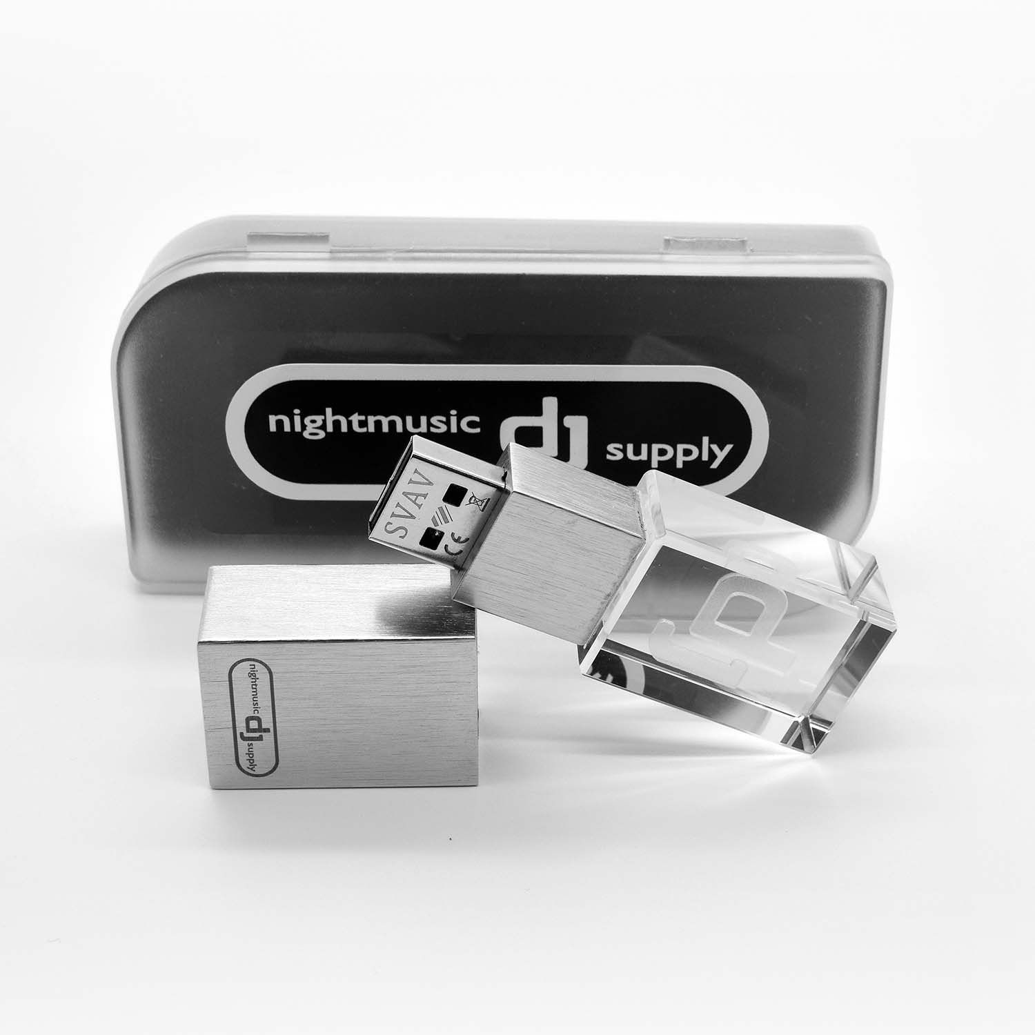 Premium Crystal DJ Stick - USB 3.0 Flash Drive - Nightmusic DJ Supply